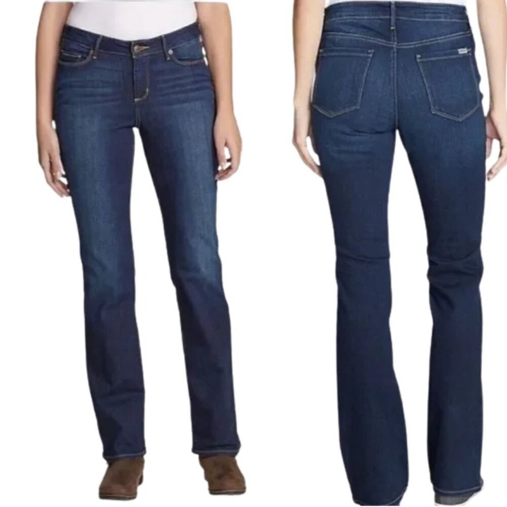 Eddie Bauer Slightly Curvy Skinny Jeans Dark Wash Denim  Size 6